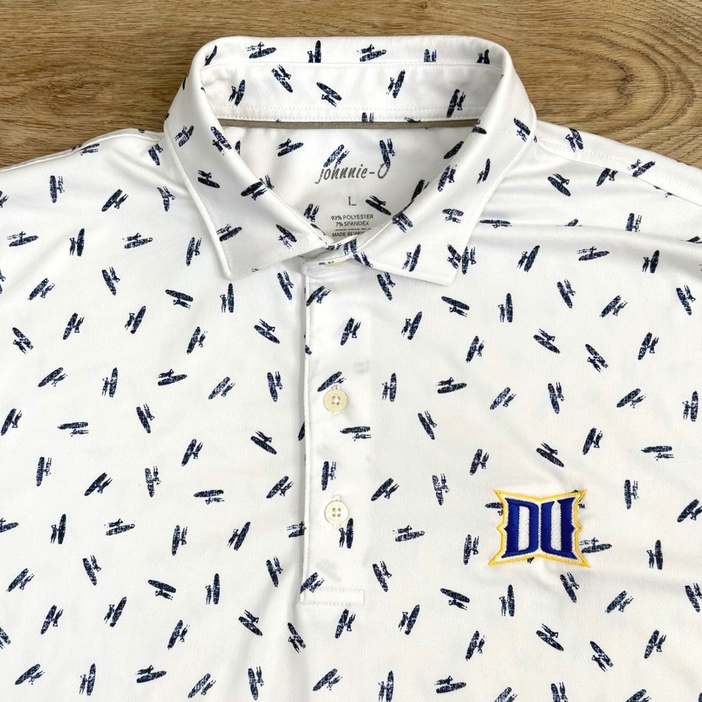 Johnnie-O Exeter Polo Shirt Mens Large
(Midnight Navy) DUKE Collegiate Sporty